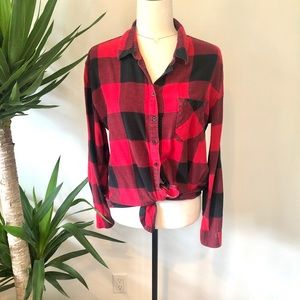 RED FLANNEL BOYFRIEND PLAID